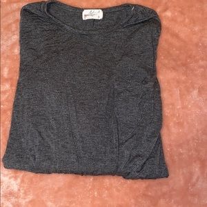 Gray long sleeve shirt
